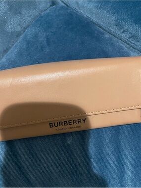 Burberry Tan  Eyewear Case with Logo